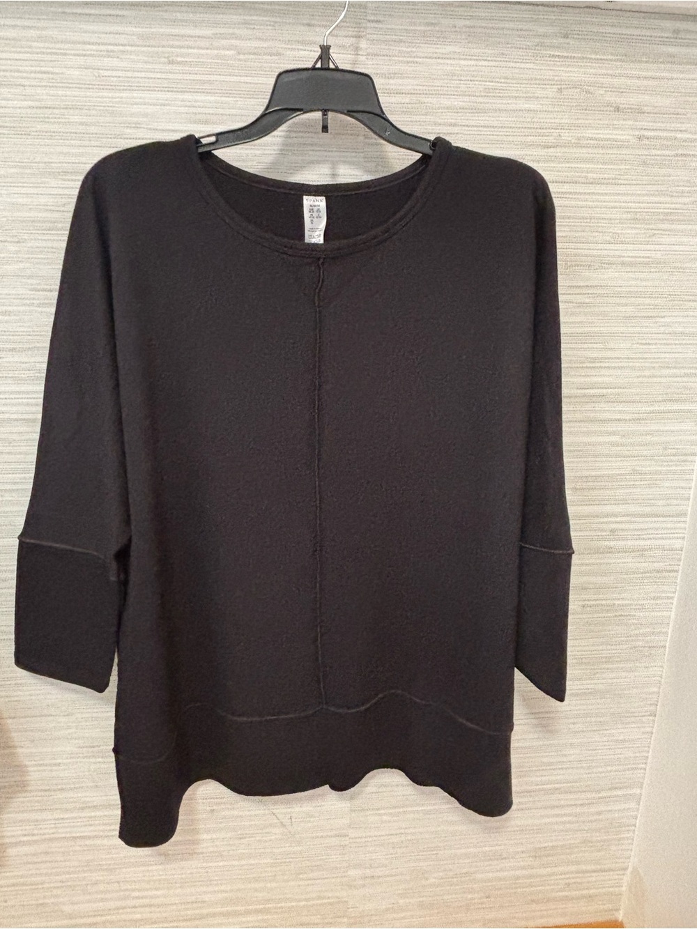 Spanx Perfect Length Dolman sleeve top women black medium